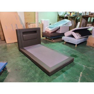 [B등급] 210913-3 샘플 PU 조명침대 SS_카키그레이