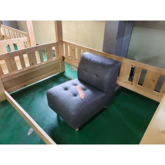 [B등급] 210910-1 코코1인소파_패브릭룩방수가죽_그레이