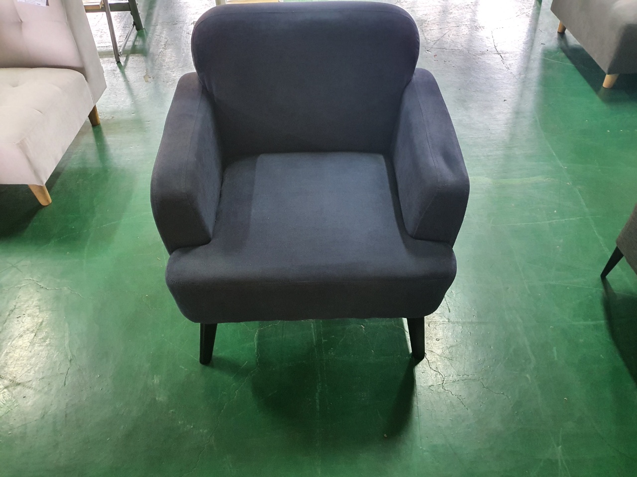 [B등급] 210917-4 칸나 1인 패브릭 다크블루