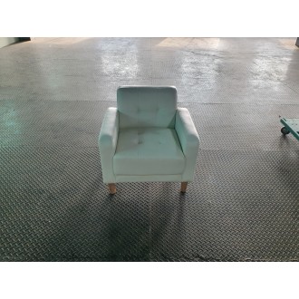 [B등급] 211021-2(P2) 루비1인소파_인조가죽_아이보리