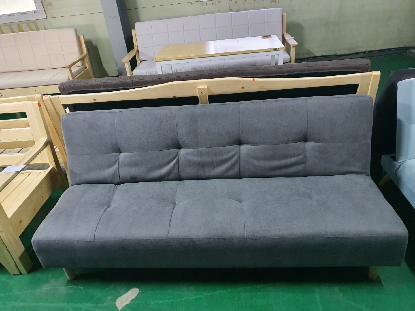 [B등급] 211025-14 체리소파베드_패브릭_그레이