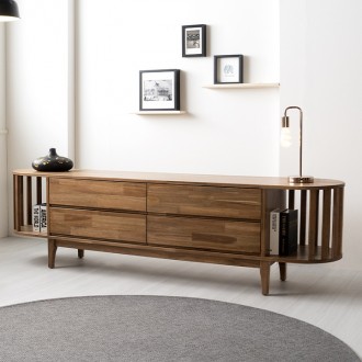 템플원목2단거실장2000