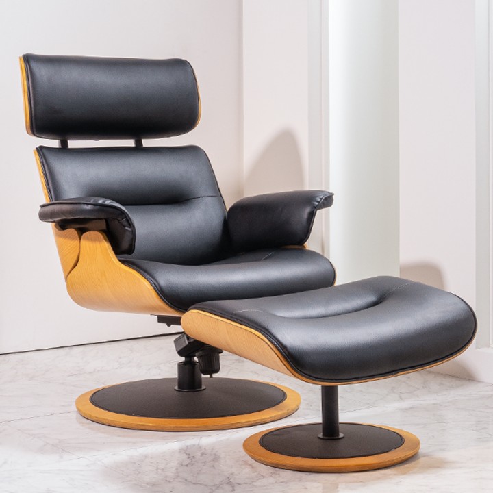 커밍에어레더라운지회전리클라이너(풋스툴증정)