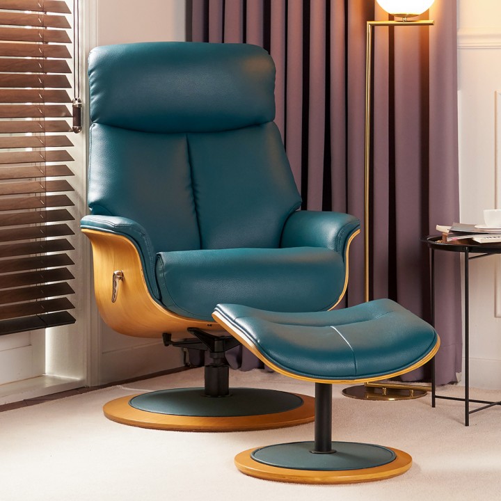 포립에어레더라운지회전리클라이너(풋스툴증정)