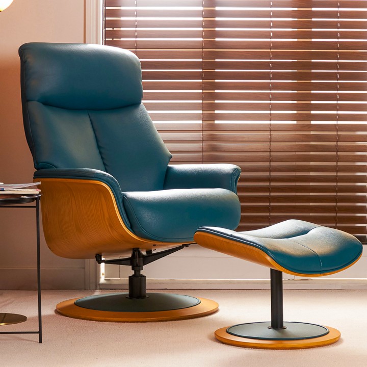 포립에어레더라운지회전리클라이너(풋스툴증정)